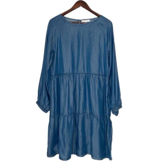 Beachlunchlounge Lidia Tierd Denim Dress - Picture 1 of 5